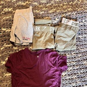 Gymshark,white fox and Lululemon bundle